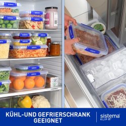 Sistema Klip It+ opbevaringsboks, 28 dele, teal