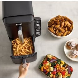 Ninja Double Airfryer - SL300EU, 2.47kW, Sort