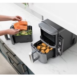 Ninja Dobbelt Airfryer SL400EU, XL, 2.47kW, Grå