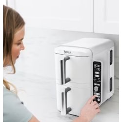 Ninja Double Airfryer - SL400EUWH, 2.47kW, Hvid