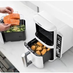 Ninja Double Airfryer - SL400EUWH, 2.47kW, Hvid