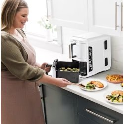 Ninja Double Airfryer - SL400EUWH, 2.47kW, Hvid