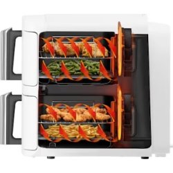 Ninja Double Airfryer - SL400EUWH, 2.47kW, Hvid