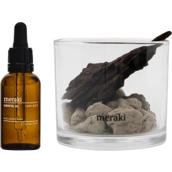 Meraki Diffuser m. Lavasten & Træ, Amber Dust