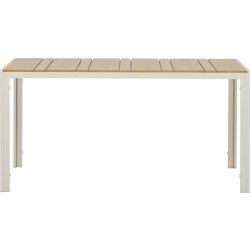 Noah Havebord 150x90cm, teak/sandy grey