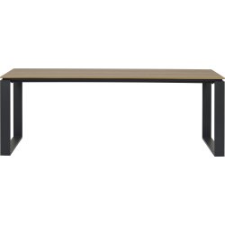 Martinus Havebord 210x100cm, sort/valnød bøg