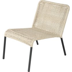 Helle Loungestol, stabelbar, sort/natur