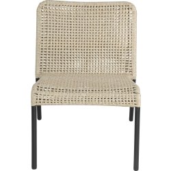 Helle Loungestol, stabelbar, sort/natur