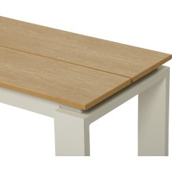 Martinus Havebænk, 180x36cm, teak/sandy grey