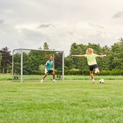 Salta Champion Fodboldmål 240x160x85 cm, Grå