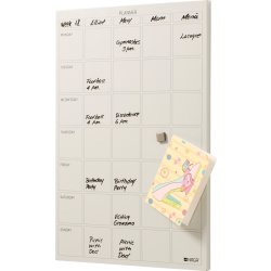 NAGA Magnetisk ståltavle, 40 x 60 cm, ugeplan