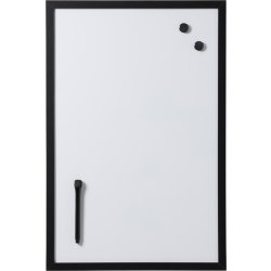 NAGA Magnetisk Whiteboard m/sort ramme, 40 x 60 cm
