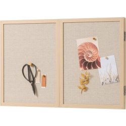 NAGA Whiteboard/opslagstavle m/låger, 40 x 60 cm