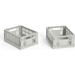 HAY Colour Crate Mini Sæt m/2, grå