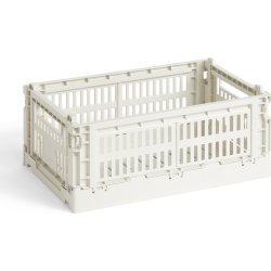 HAY Colour Crate, small, knækket hvid