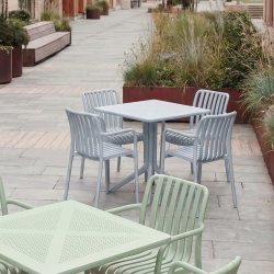 Cuba Havestol, plast, UV, stabelbar, blå