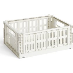 HAY Colour Crate, medium, knækket hvid