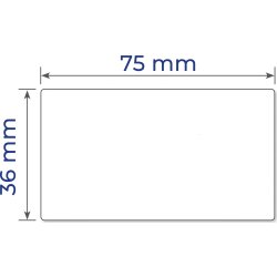 Avery Etiketter på rulle | 36x75 mm | 1000 stk.