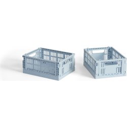 HAY Colour Crate Mini Set m/2, mjuk blå