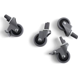 HAY Colour Crate Hjul Sæt m/4, medium, grå