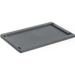 HAY Colour Crate Låg Plastic, small, sort