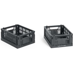 HAY Colour Crate Mini Sæt m/2, sort