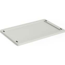 HAY Colour Crate Låg Plastic, small, grå