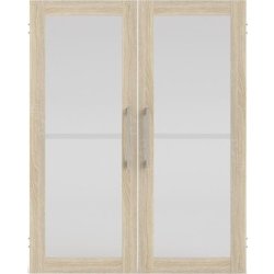 Budgetline glaslåger, eg, 2 stk