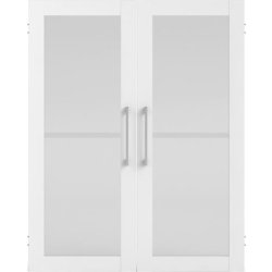 Budgetline glaslåger, hvid, 2 stk