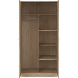 Coreline garderobeskab 2 døre, eg