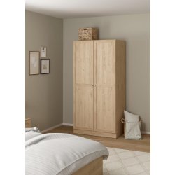 Coreline garderobeskab 2 døre, eg