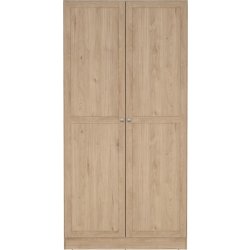 Coreline garderobeskab 2 døre, eg