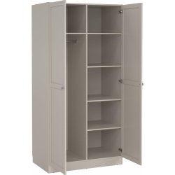 Coreline garderobeskab 2 døre, gråbeige