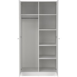 Coreline garderobeskab 2 døre, hvid