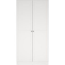 Coreline garderobeskab 2 døre, hvid