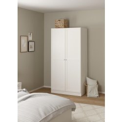 Coreline garderobeskab 2 døre, hvid