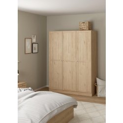 Coreline garderobeskab 3 døre, eg