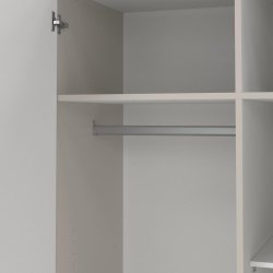 Coreline garderobeskab 2 døre/3 skuffer, gråbeige