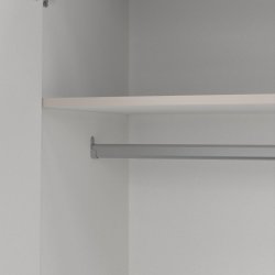 Coreline garderobeskab 4 døre/3 skuffer, gråbeige