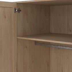 Coreline garderobeskab 4 døre, eg