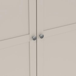 Coreline garderobeskab 4 døre, gråbeige