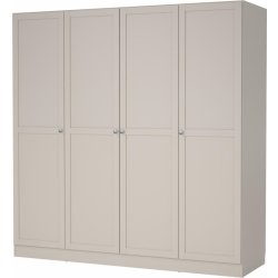 Coreline garderobeskab 4 døre, gråbeige