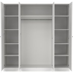 Coreline garderobeskab 4 døre, hvid