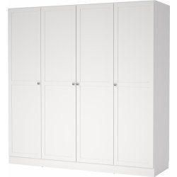 Coreline garderobeskab 4 døre, hvid