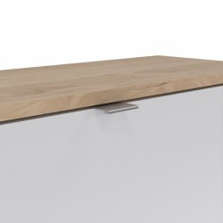 Coreline skoskab 4 låger/8 rum, spejl/eg