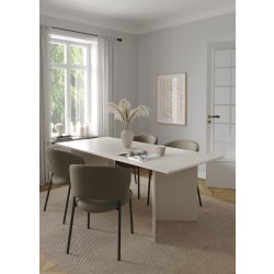 Serveline konferencebord 90x200, gråbeige