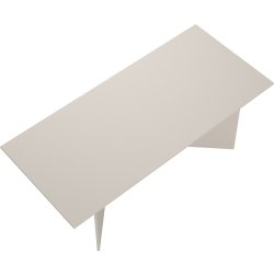 Serveline konferencebord 90x200, gråbeige