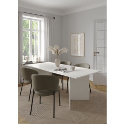 Serveline konferencebord 90x200, hvid