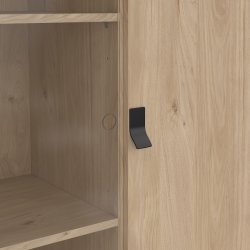 Serveline vitrineskab 2 døre/1 skuffe, eg