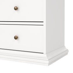 Serveline vitrineskab 2 døre/2 skuffer, hvid